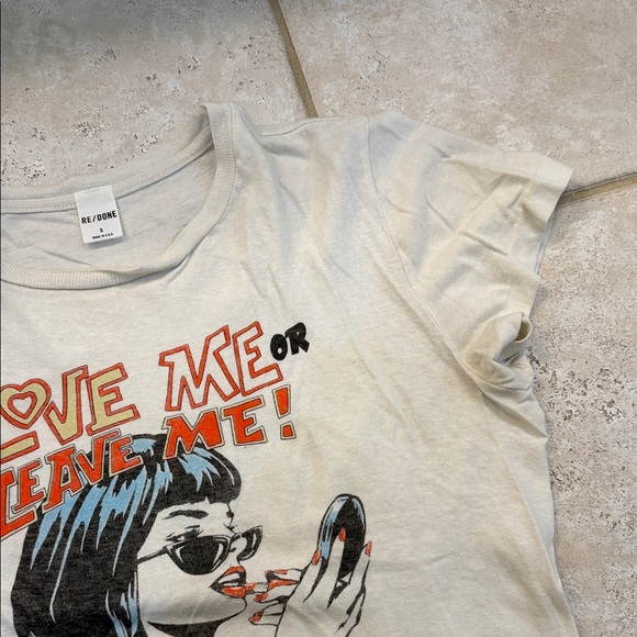 RE/DONE classic tee - love me or leave me. Size small!! - Picture 6 of 7
